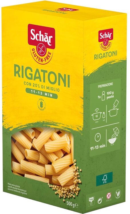 DR.SCHAR SpA SCHAR Pasta Rigatoni 500g