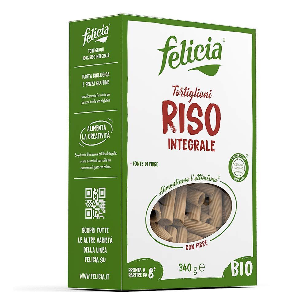 Felicia Tortiglioni Pasta Senza Glutine Di Riso Integrale Bio 340g