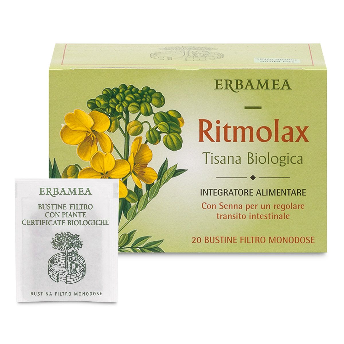 Erbamea Ritmolax Tisana Biologica Transito Intestinale 20 Bustine