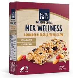 Nutrifree Barrette Cereal Mix Wellness Senza Glutine 5 Porzioni