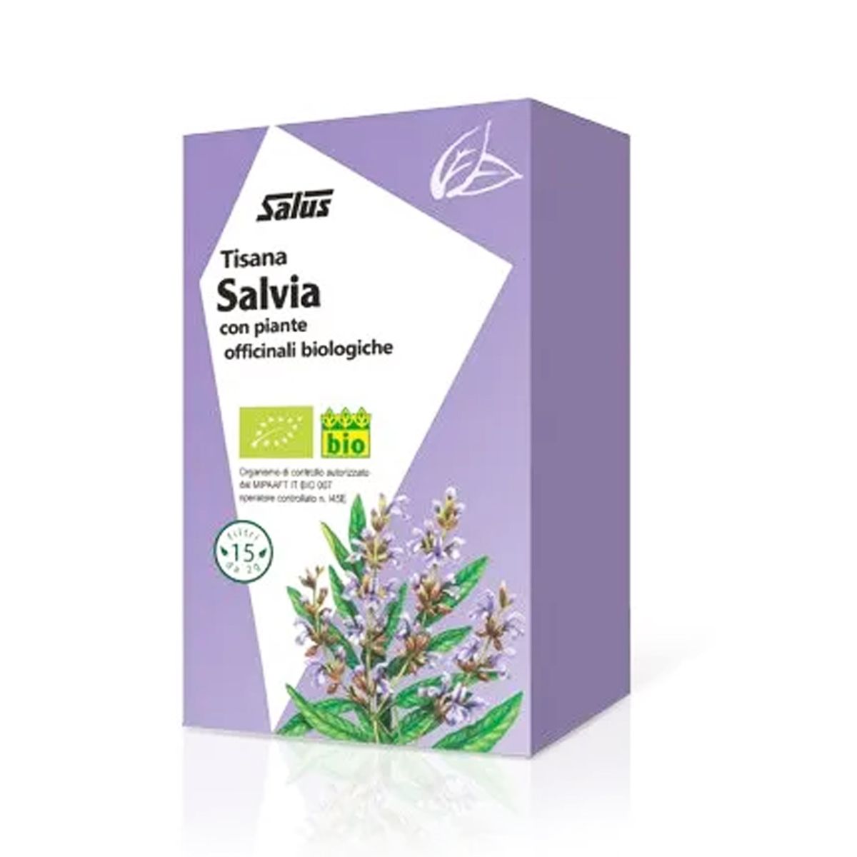 Salus Haus Salvia Tisana Antinfiammatoria Digestiva 15 Filtri Bio