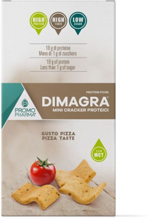 Promopharma Dimagra Mini Cracker Proteici Gusto Pizza 4 X 50g