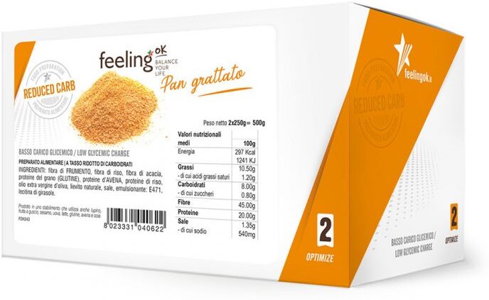 Logistica Food Srl Feeling Ok Pan Grattato 2x250g