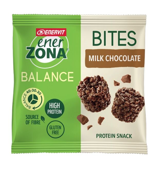 Enervit EnerZona Dieta a ZONA Bites Milk Choco Cioccolato Latte 40-30-30  5 bustine