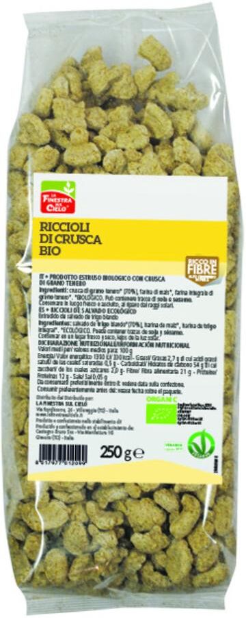 BIOTOBIO Srl RICCIOLI CRUSCA 250G FINESTRA