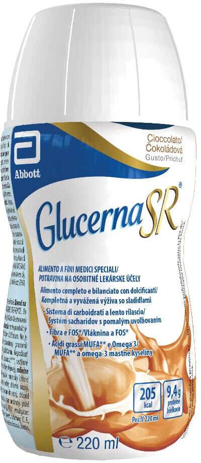 Abbott Glucerna SR con FOS 220 ml Gusto Cioccolato