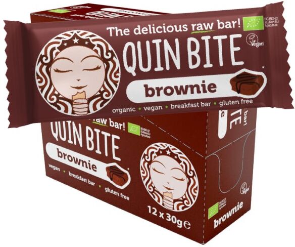 Quin Bite Barretta energetica crudista - brownie - bio - 12x30g