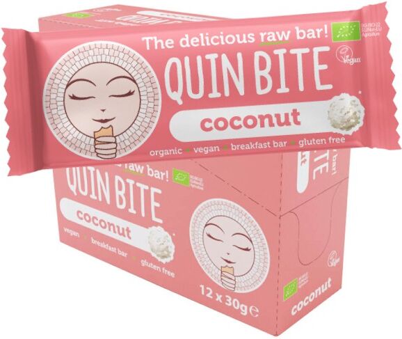 Quin Bite Barretta energetica crudista - cocco - bio - 12x30g