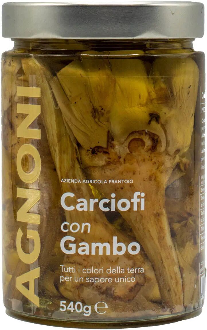 Agnoni Carciofi Con Gambo 540 Gr