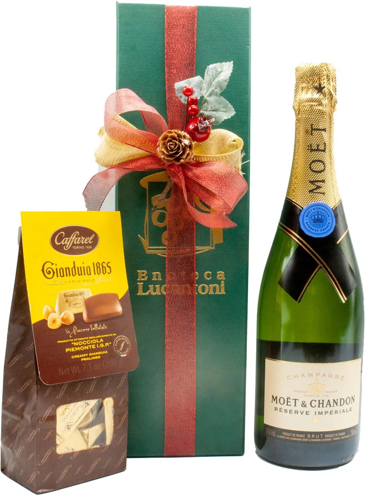 Confezione Regalo Singola Champagne Moet Chandon E Cioccolatini