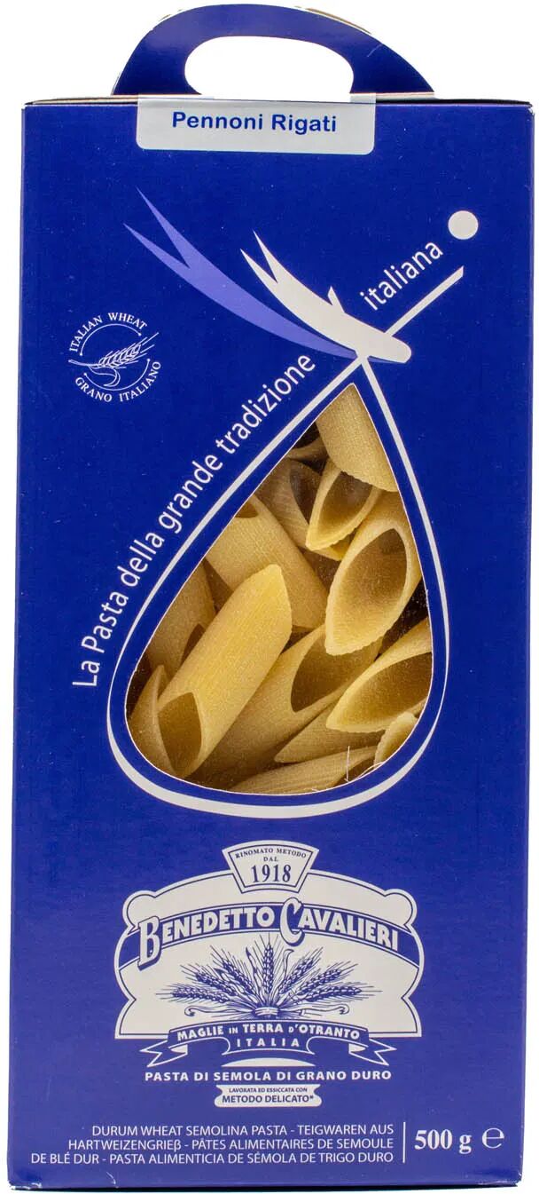 Pasta Benedetto Cavalieri Pennone Rigato Gr 500