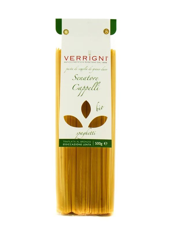 Pastificio Verrigni Pasta Verrigni Senatore Cappelli Bio Spaghetti 500 Gr