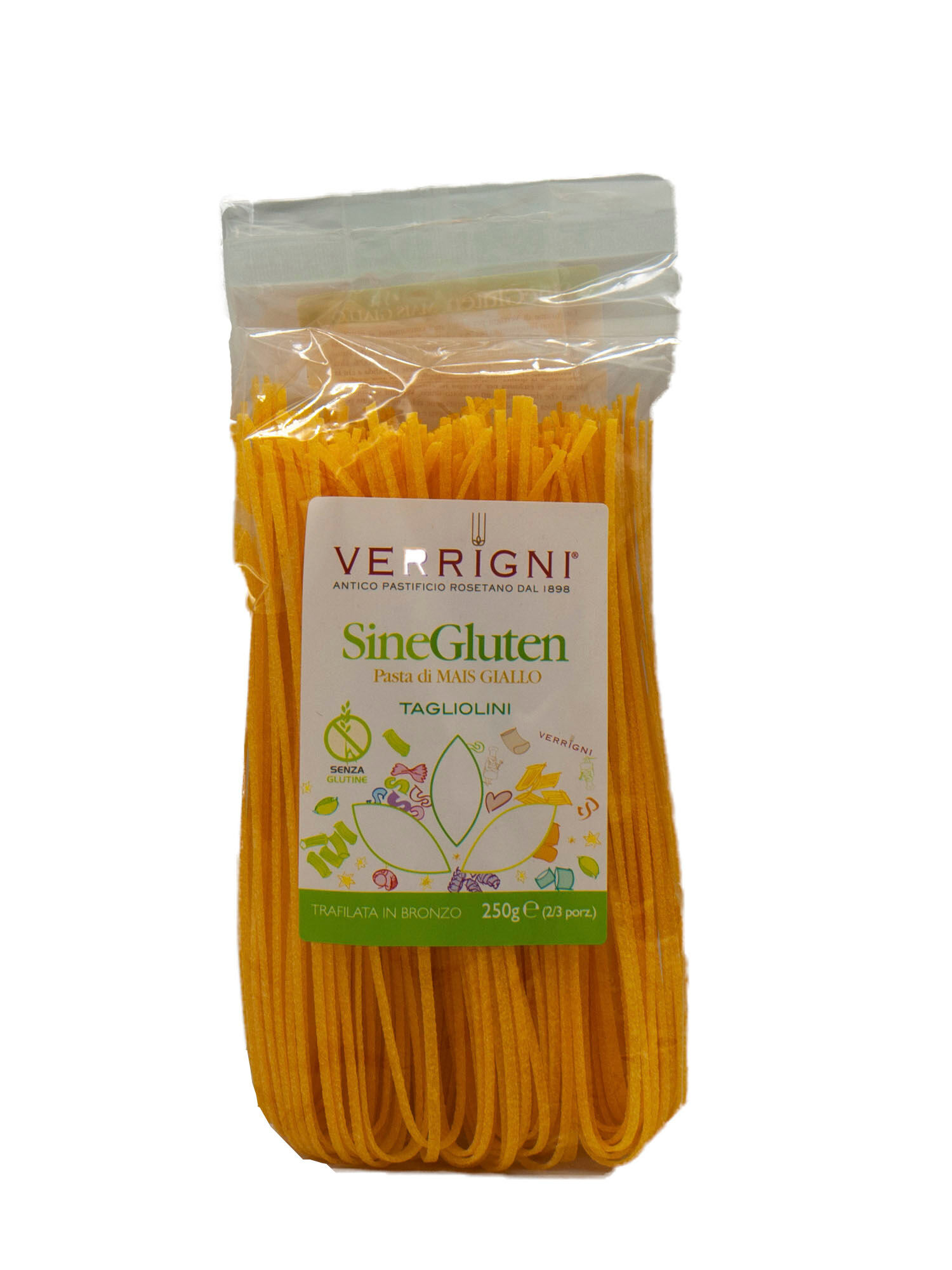 Pastificio Verrigni Pasta Verrigni Tagliolini Di Mais Giallo Gluten Free gr 250