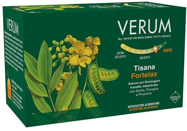 Euritalia Pharma (div.coswell) Verum Fortelax Tisana 20 Bustine salva aroma