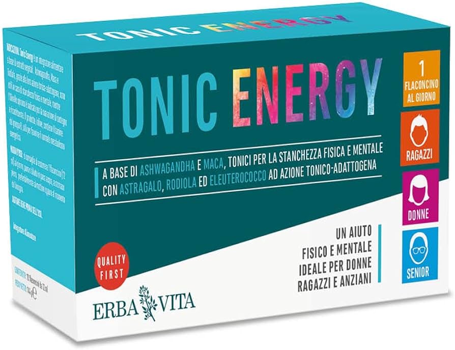 Erba Vita Tonic Energy Energetico 10 Flaconcini da 2 ml