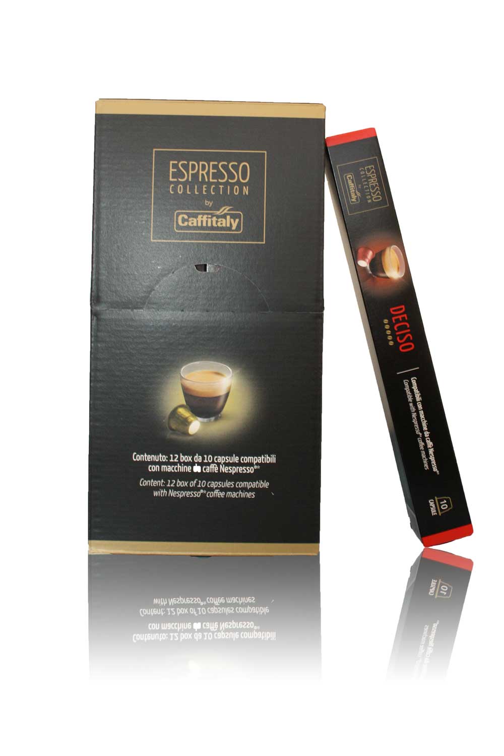 Caffitaly Confezioni 120 capsule Collection Deciso compatibili con Nespresso