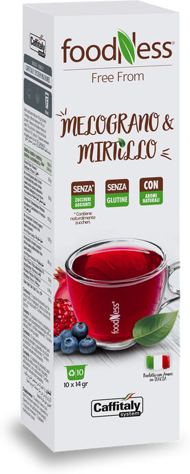 Caffitaly Tisana Melograno e Mirtillo Foodness confezione 10 capsule