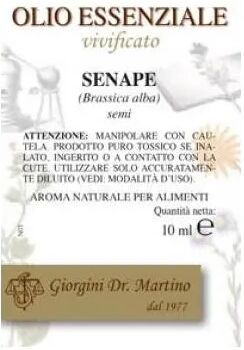 Dottor Giorgini Dr. Giorgini Olio Essenziale Senape Aroma Naturale Per Alimenti 10 ml