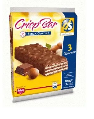 Schar Crisp Barr Wafers Senza Glutine Con Nocciole Riso Soffiato e Cioccolato al Latte 3x35 g