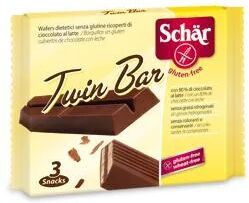 Schar Twin Bar Wafer Senza Glutine Ricoperto di Cioccolato al Latte 65 g