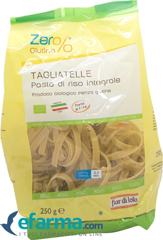 OXXIGENA Fior di Loto Zero% Glutine Tagliatelle di Riso Semigreggio Bio 250 g