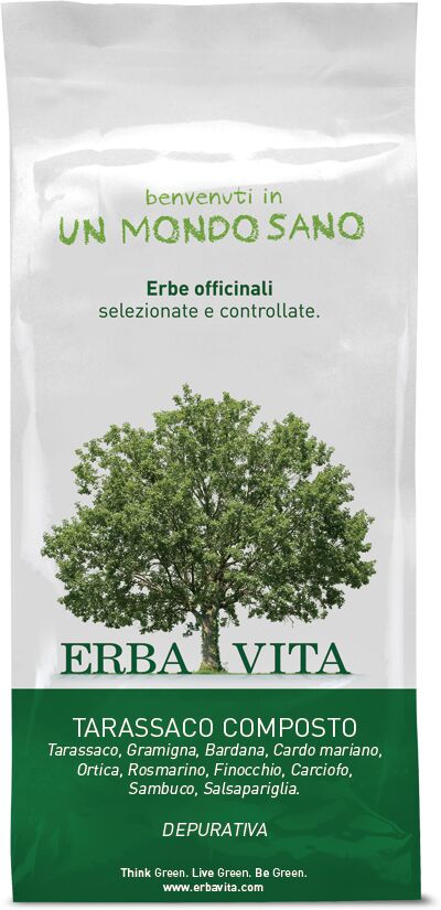 Erba Vita Tarassaco Composto Tisana Integratore Funzionalità Epatica 100 g