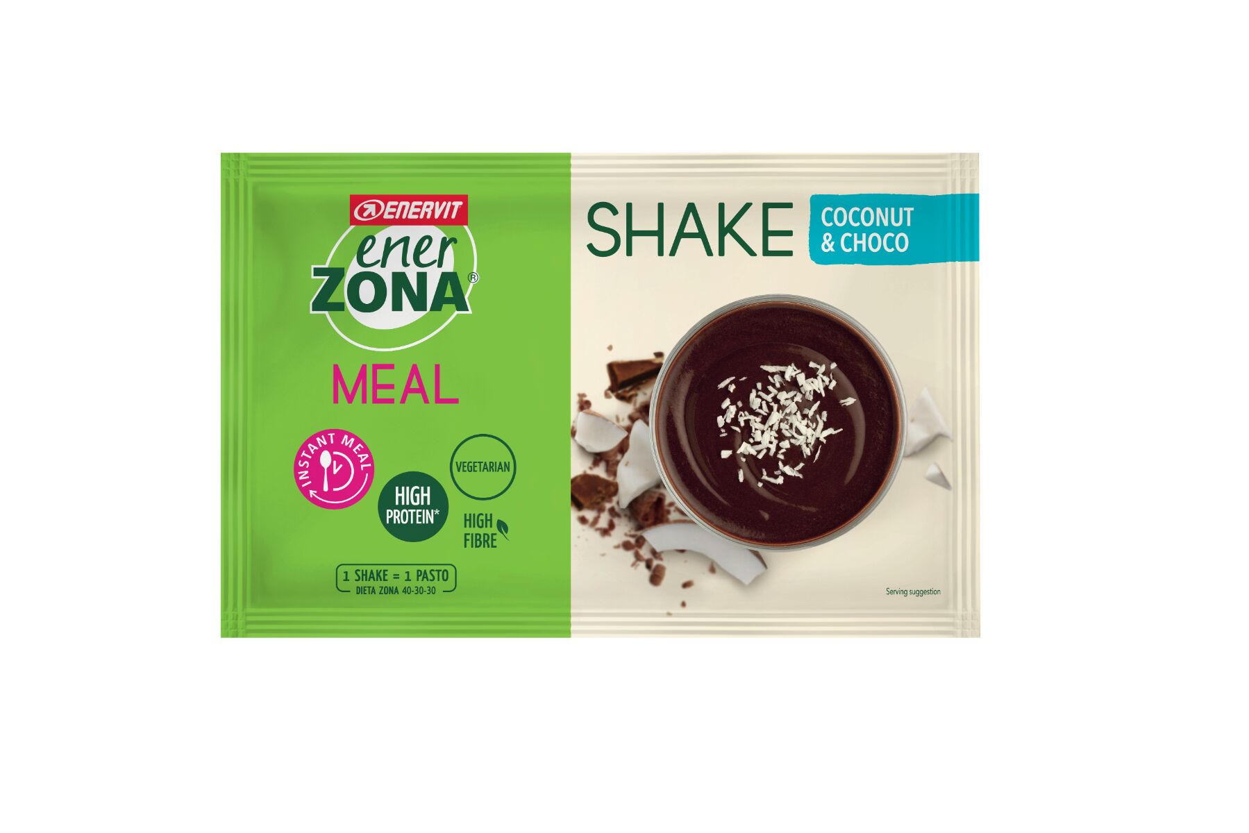 Enerzona Instant Meal Pasto Istantaneo Gusto Cioccolato e Cocco 53 g