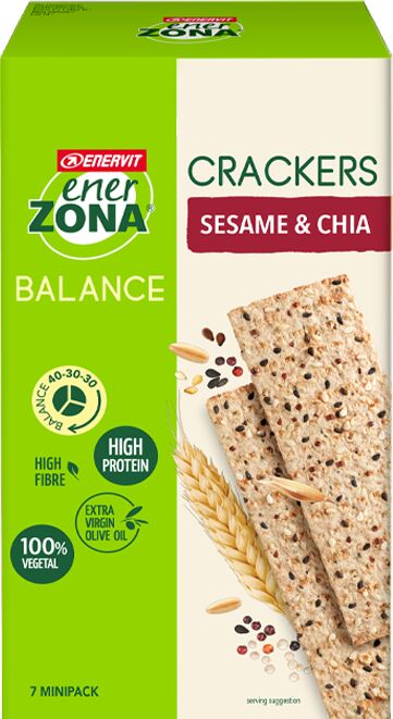 Enerzona Crackers Sesame & Chia da 7 Minipack 175g