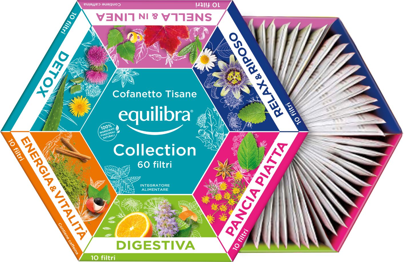 Equilibra Cofanetto Tisana Collection 60 Filtri