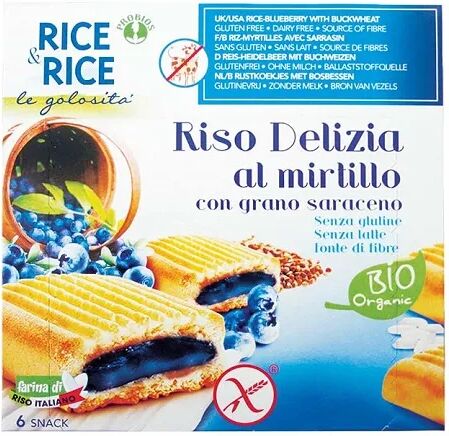 PROBIOS Rice&Rice Riso Delizia Al Mirtillo Con Grano Saraceno Biologico 6x33 g