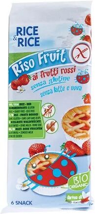 PROBIOS Rice&Rice Riso Fruit Merendina Ai Frutti Rossi Senza Glutine 6x33 g