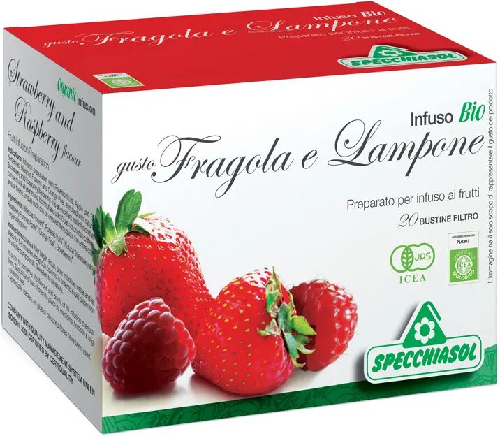 Specchiasol Infuso Bio Gusto Fragola E Lampone 20 Bustine