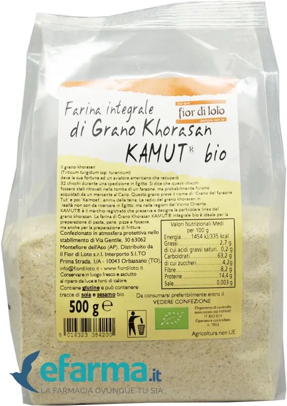 Fior Di Loto Farina Di Grano Kamut Integrale Biologica 500 g