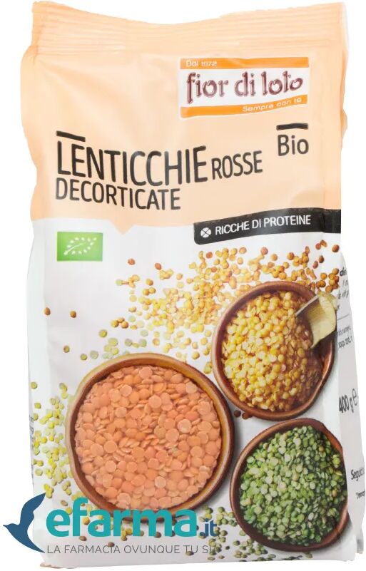 Fior Di Loto Lenticchie Piccole di Rodi Decorticate Biologiche 400 g