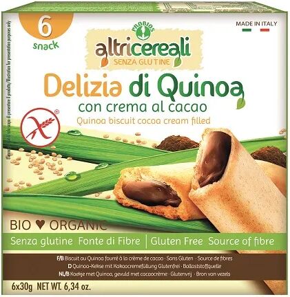 PROBIOS AltriCereali Delizia Quinoa Con Crema Al Cacao 6 Pezzi da 30 g