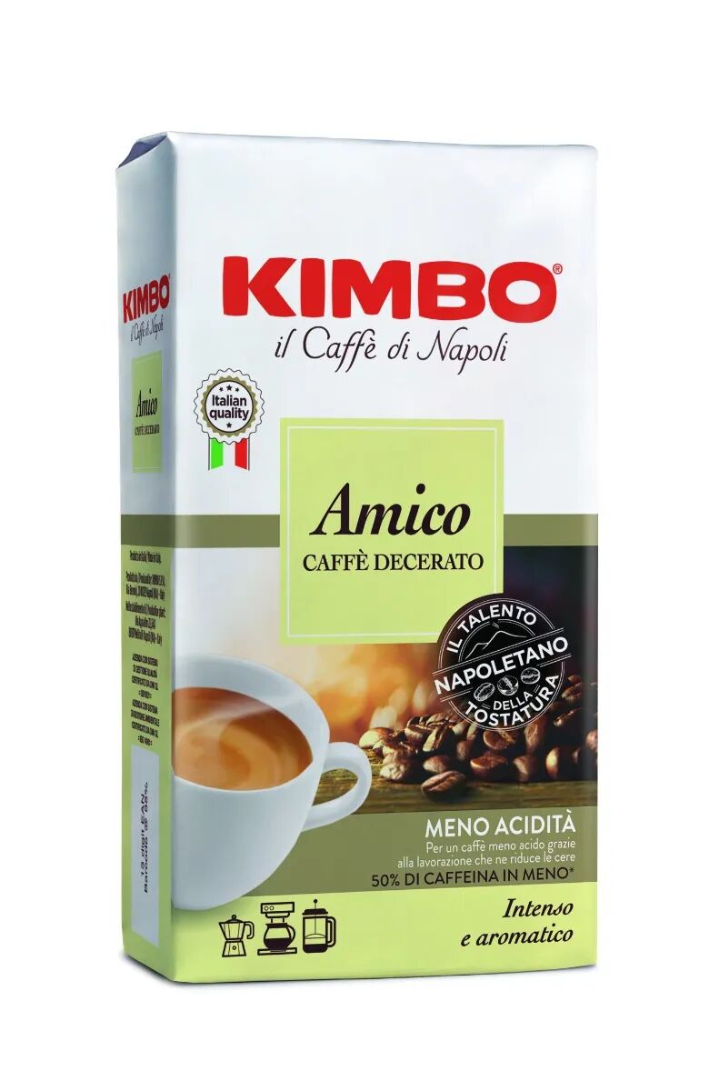 Kimbo Amico Caffè Macinato Decerato 225g