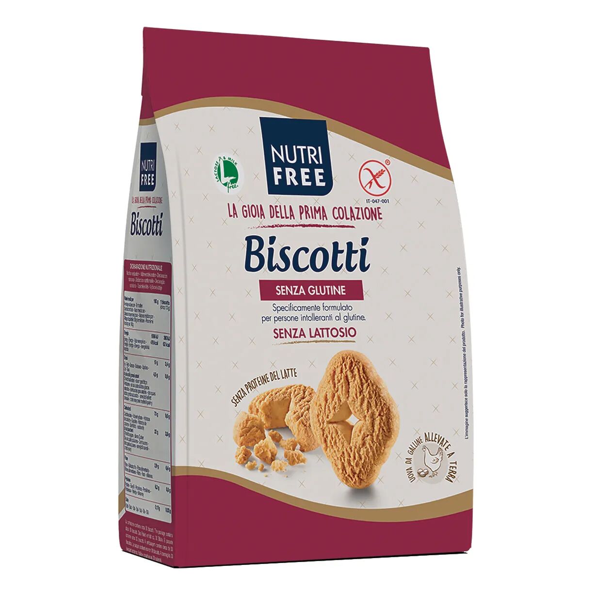 NUTRIFREE Biscotti Frollini di Farina di Mais e Crema di Riso 400 g