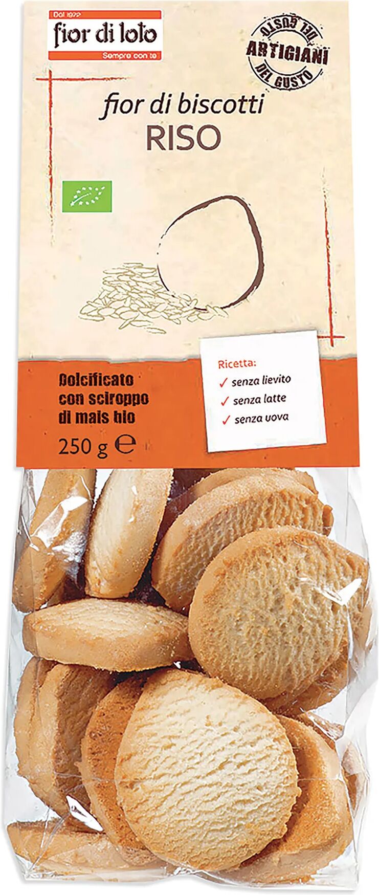 Fior Di Loto Fior Di Biscotti Di Riso Biologici 250 g