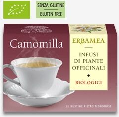 Erbamea CAMOMILLA 20 bustine filtro da agricoltura Biologica