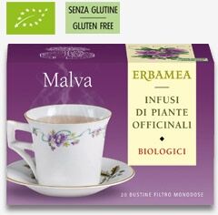 Erbamea MALVA 20 bustine filtro da agricoltura Biologica