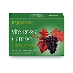 Erbamea VITE ROSSA GAMBE TISANA BIOLOGICA 20 bustine filtro monodose