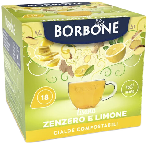 Caffè Borbone Tisana Zenzero E Limone  - Box 18 Cialde Ese44 Da 2.2g