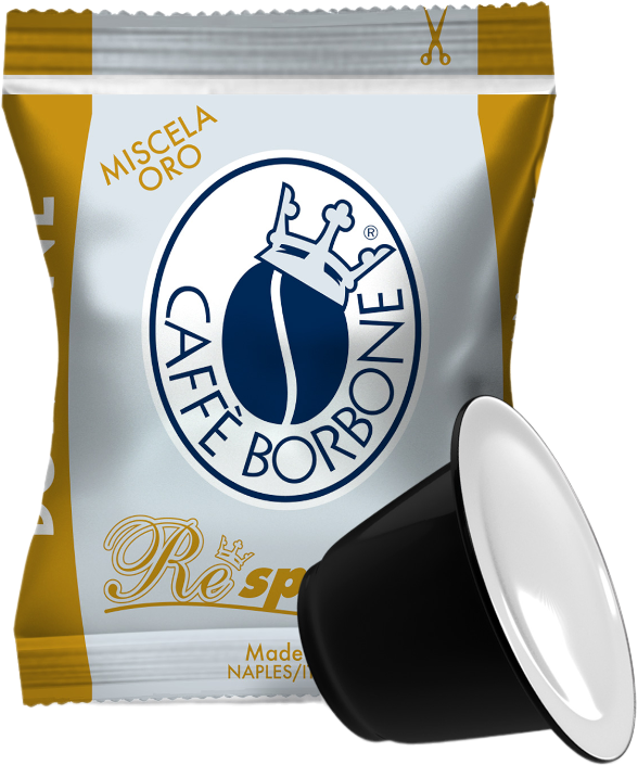 Caffè Borbone Respresso - Miscela Oro - Box 50 Capsule Compatibili Nespresso Da 5g