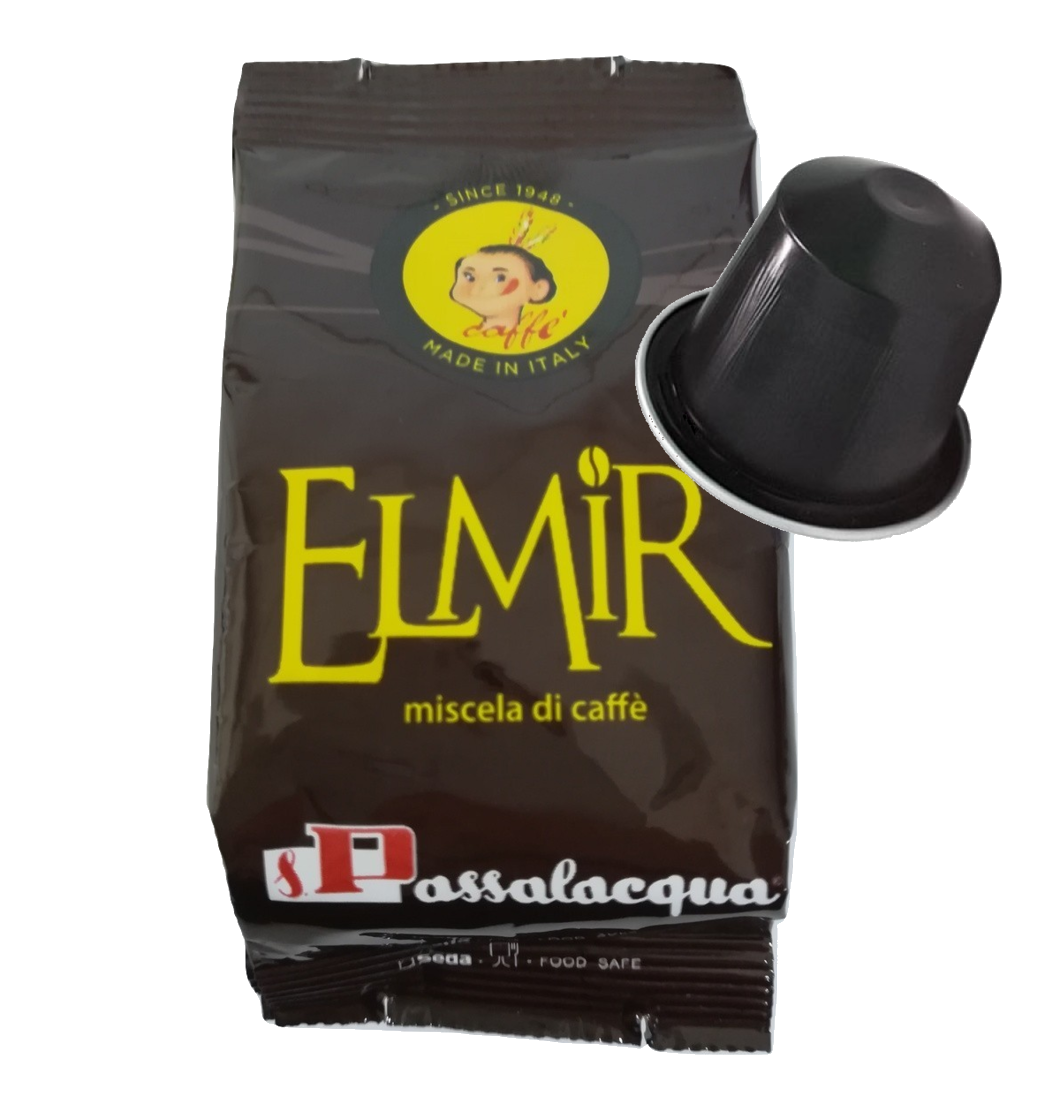 Passalacqua Caffè  Elmir - Gusto Pieno - Box 100 Capsule Compatibili Nespresso Da 5.5g
