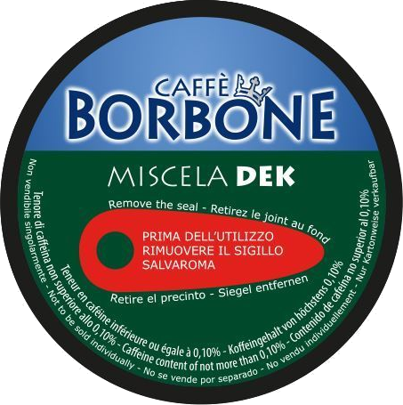 Caffè Borbone Dolce Re - Miscela Verde / Dek - Box 90 Capsule Compatibili Dolce Gusto Da 7g