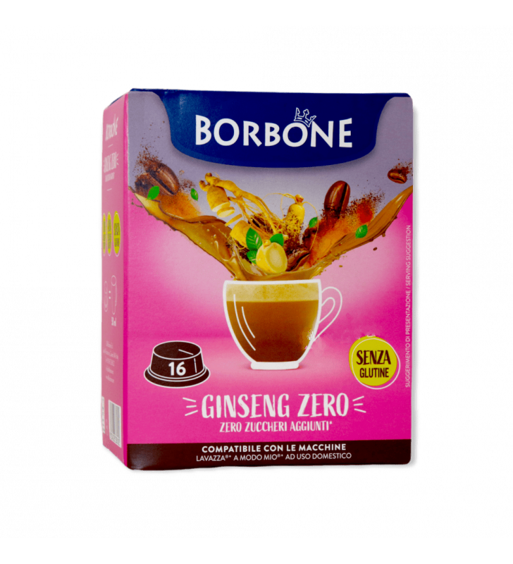 Caffè Borbone Ginseng Zero  - 16 Capsule Compatibili A Modo Mio Da 5g
