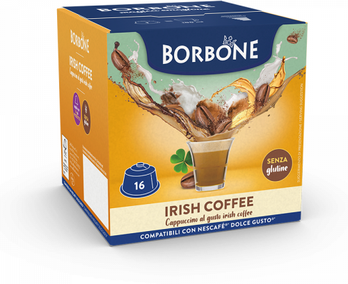 Caffè Borbone Irish Coffee  - 16 Capsule Compatibili Dolce Gusto Da 14g