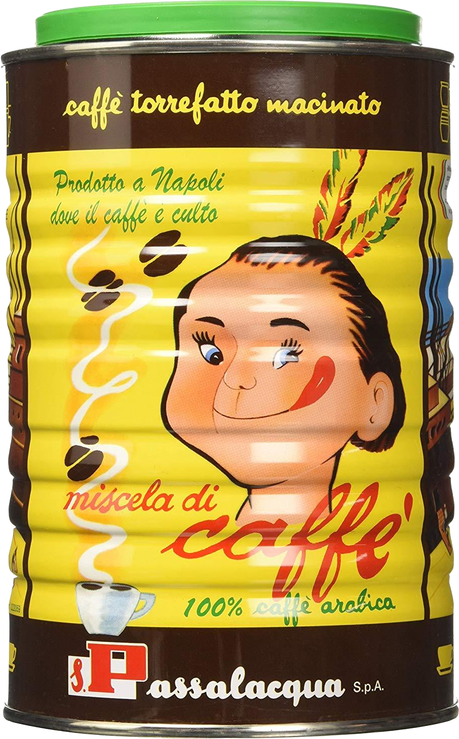 Passalacqua Caffè  Mexico - Gusto Tondo - 100% Arabica - Lattina 500g Macinato