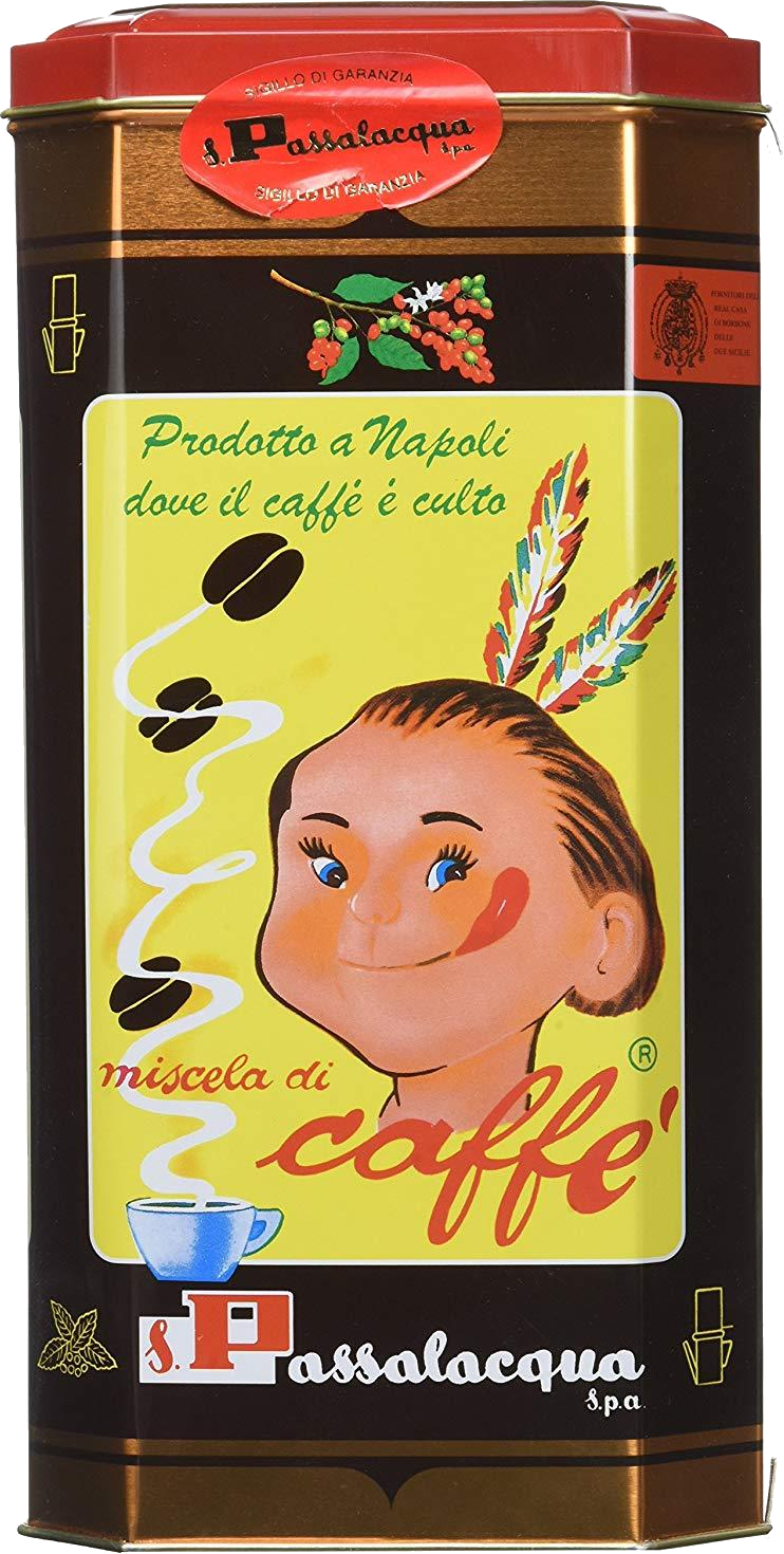 Passalacqua Caffè  Moana - Gusto Morbido - 100% Arabica - Lattina 1kg Macinato