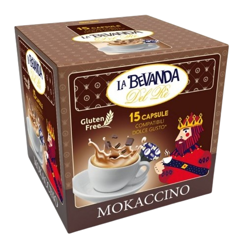 La Bevanda Del Rè Mokaccino  - Box 15 Capsule Compatibili Dolce Gusto Da 12g